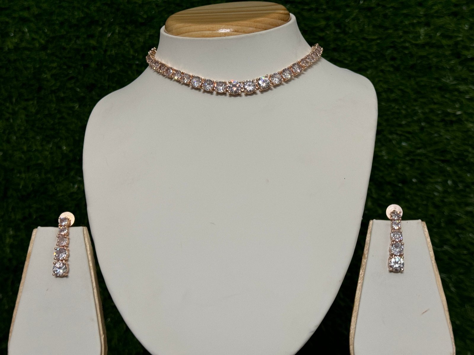 Rose Gold Platted necklace set