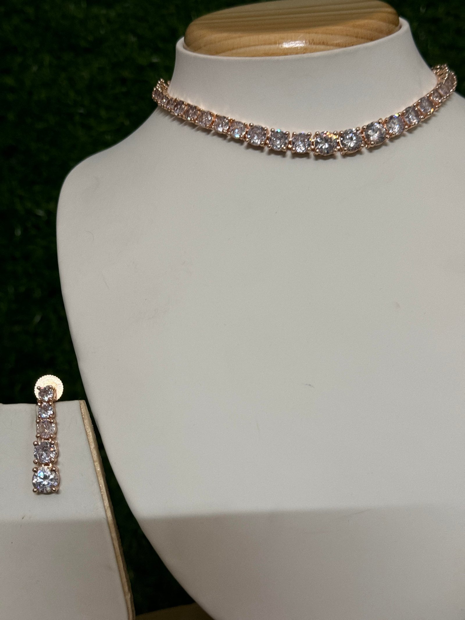 Rose Gold Platted necklace set