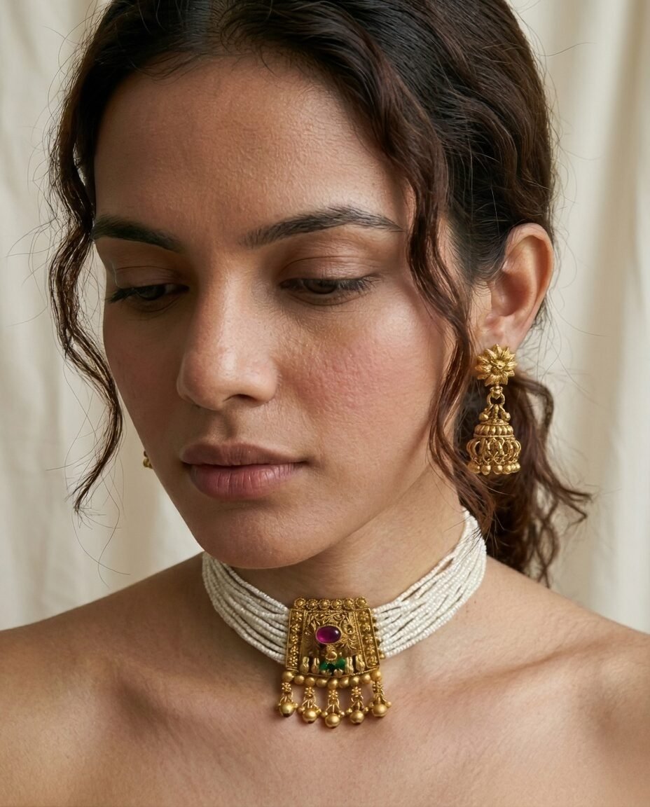 Royal Temple Pearl Choker